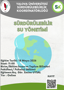 Su Yönetimi Eğitimi (Katılım Zorunlu)