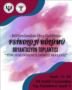 1. Sınıf Öğrencileri için Oryantasyon Toplantısı