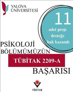 Psikoloji Bölümümüzden TÜBİTAK 2209-A Başarısı
